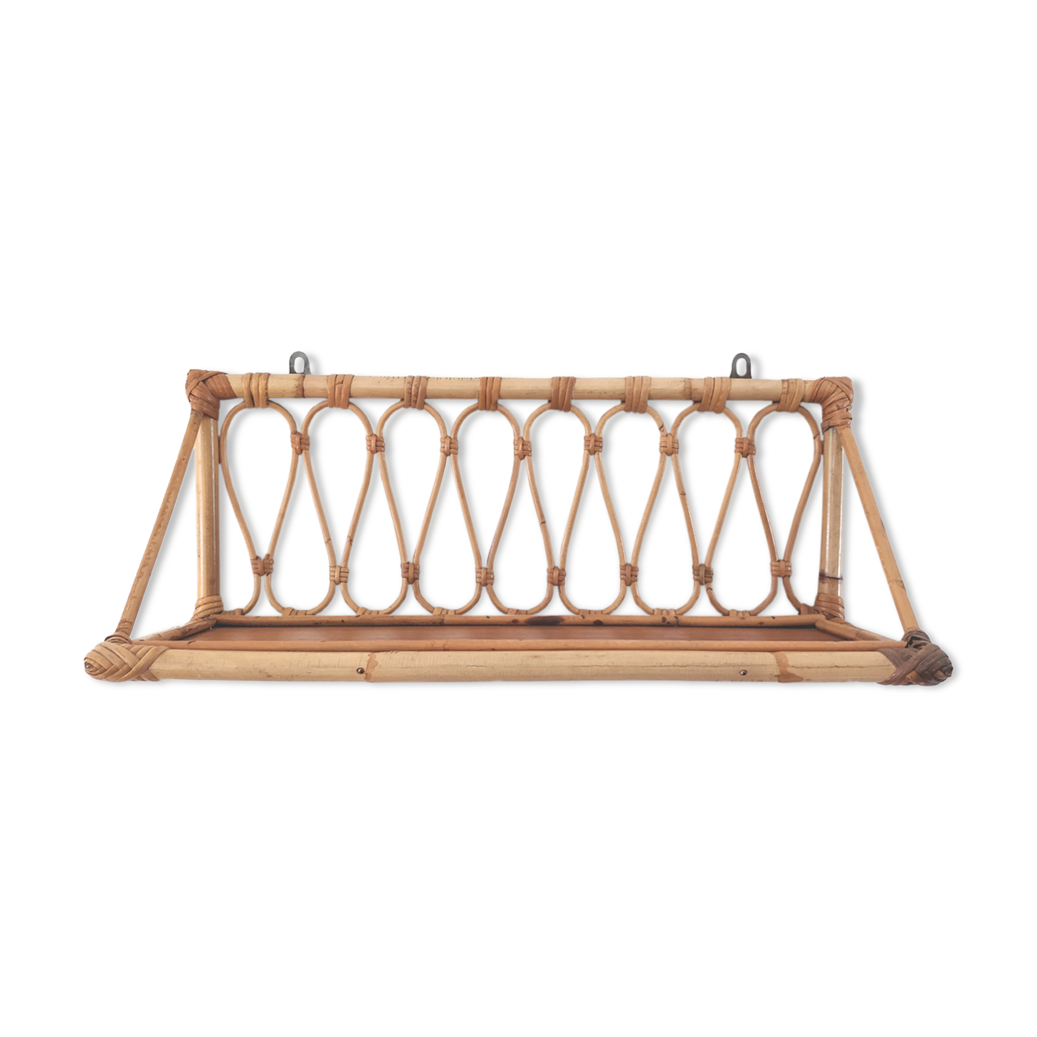 Rattan shelf from the 1960