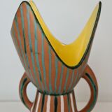 Gabriel Fourmaintraux 2-handle ceramic vase 1960