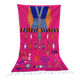Authentique tapis berbère marocain Azilal neuf coloré 256x150cm