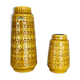 Ensemble de deux vases en poterie « Ocre » par Scheurich, Allemagne, années 1970