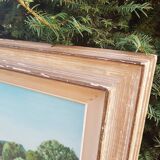 Old garden landscape painting