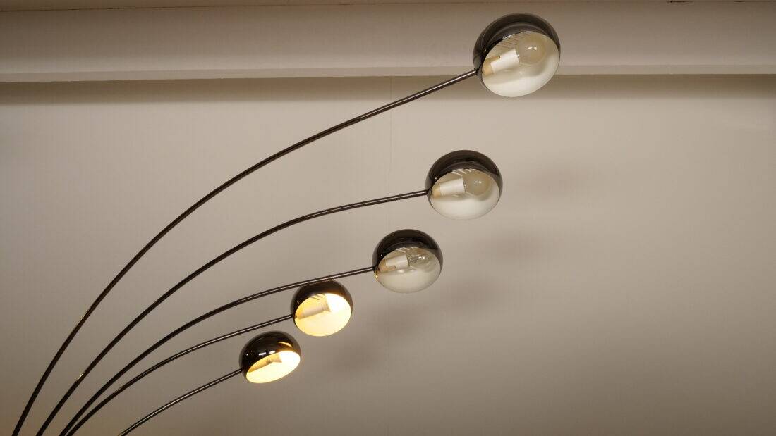 Vintage design floor lamp | Cottex Sweden | 5-armed