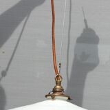 Suspension white opaline sequined copper cable