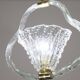 Charming Ercole Barovier Art Deco Chandelier, 'Bullicante' Glass Murano, 1940s