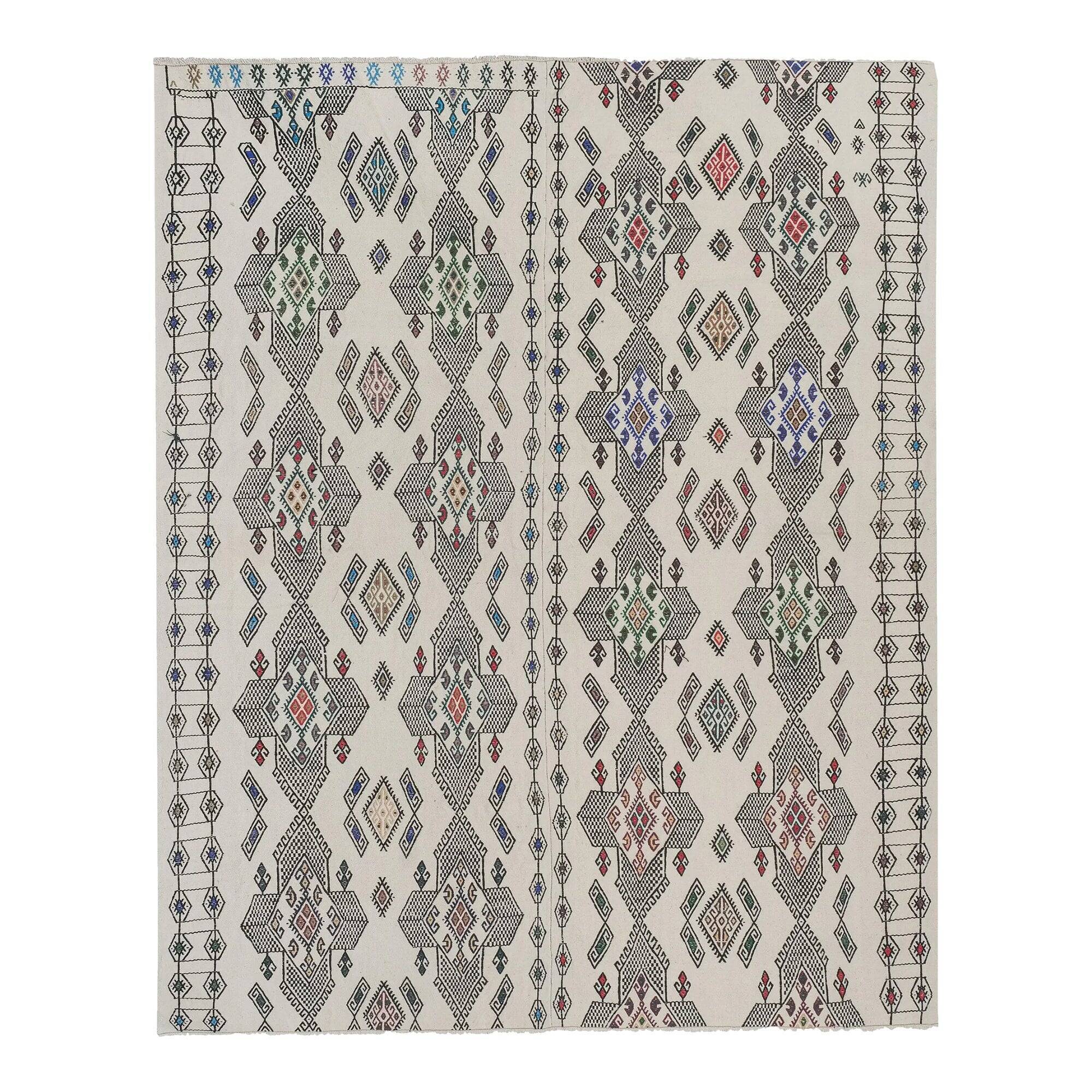 Vintage Turkish kilim, handwoven, 170x210 cm.