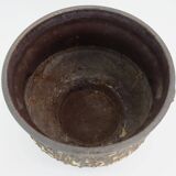 rare large jopeko PLANT STAND plant pot with base fat lava ceramic 1970s