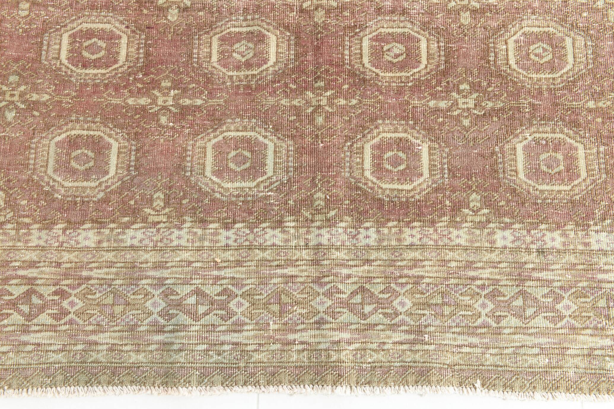 6x10 Dusty Rose & Brown Classic Persian Rug, 178x293Cm