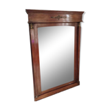 Solid wood fireplace mirror and bronze style