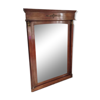 Solid wood fireplace mirror and bronze style