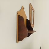 Antique wooden wall shelf