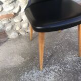 Black skai chair