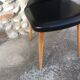 Chaise skaï noire