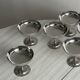 Lot de coupelles sur pied en inox style Letang Remy