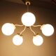 1970s glass chandelier, Czechoslovakia