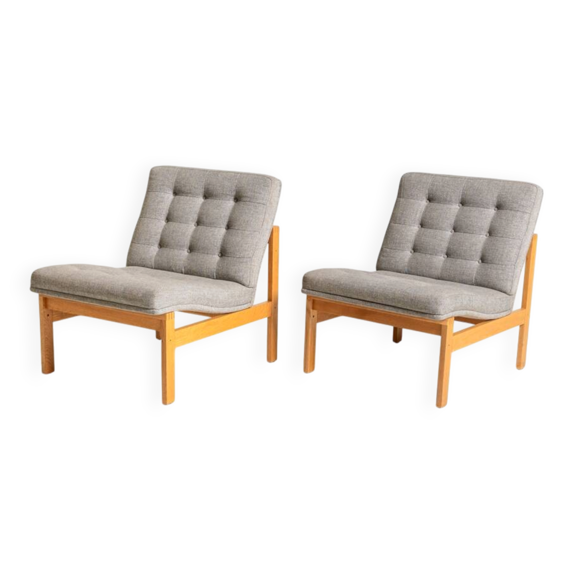 Pair of “Moduline” Armchairs by Torben Lind and Ole Gjerløv-Knudsen