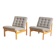 Pair of “Moduline” Armchairs by Torben Lind and Ole Gjerløv-Knudsen