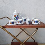 Vintage porcelain coffee set dinette 70s