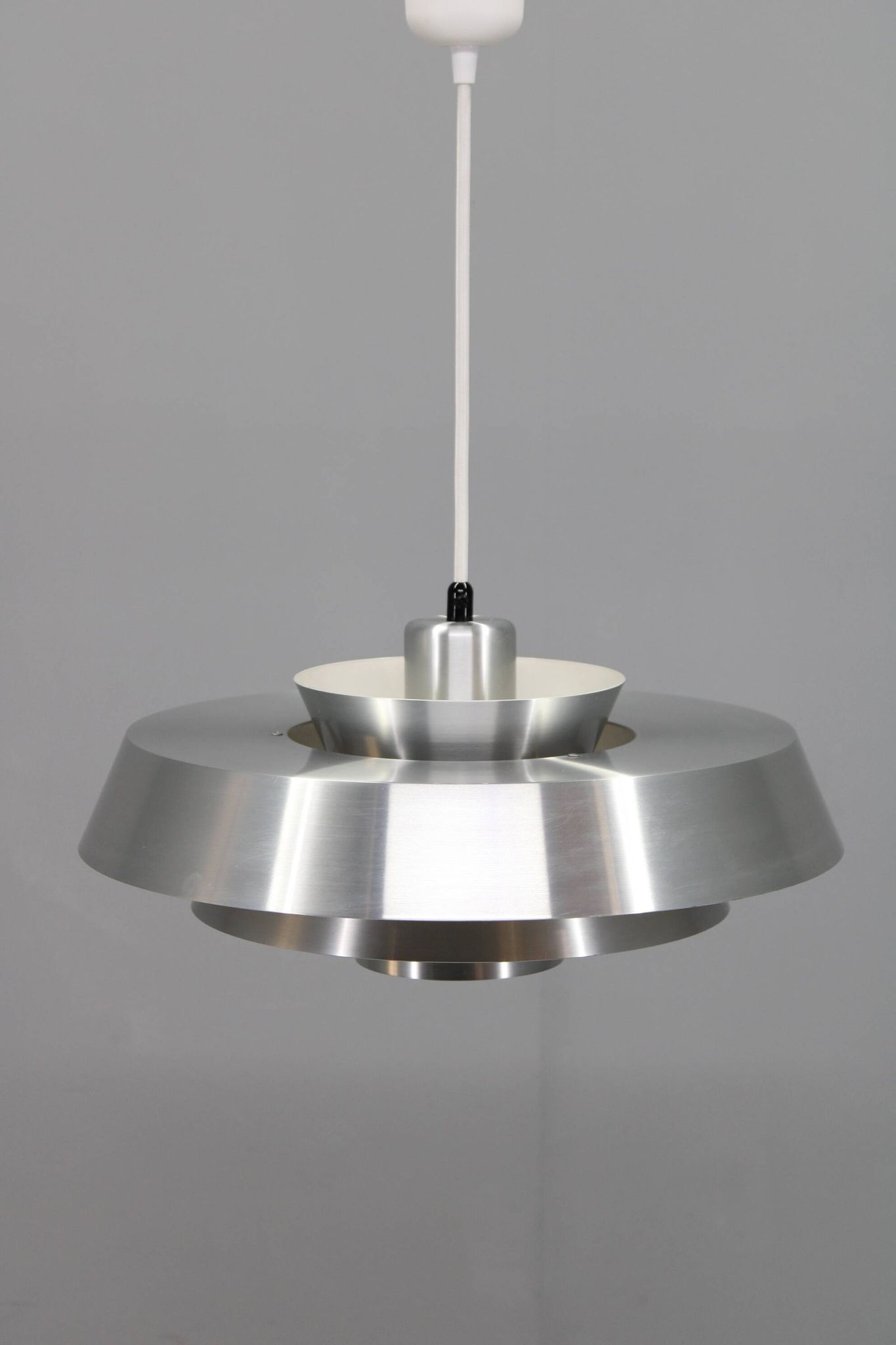 1970s Aluminium Pendant "NOVA " by Jo Hammerborg for Fog & Mørup, Denmark