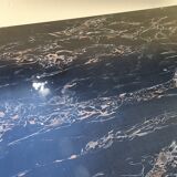 Extension table in Formica black marble year 60