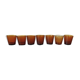 Lot de 7 verres ambrés