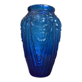 Vaas art deco 1930 Kobalt Blauw Frans