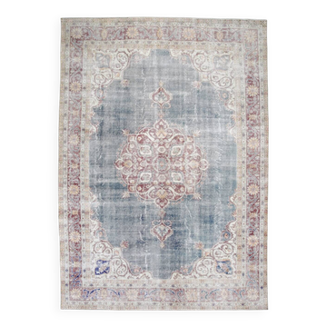 Persian Burgundy & Green Oriental Rug, 239x333Cm