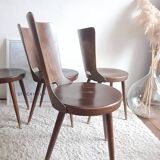 Set of 4 Scandinavian chairs from the 1960s.