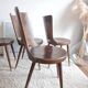 Set of 4 Scandinavian chairs from the 1960s.