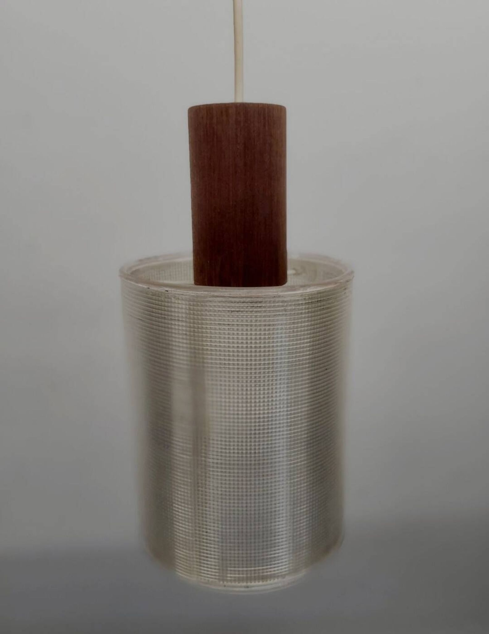 Vintage pendant lamp, Scandinavian style plexiglass