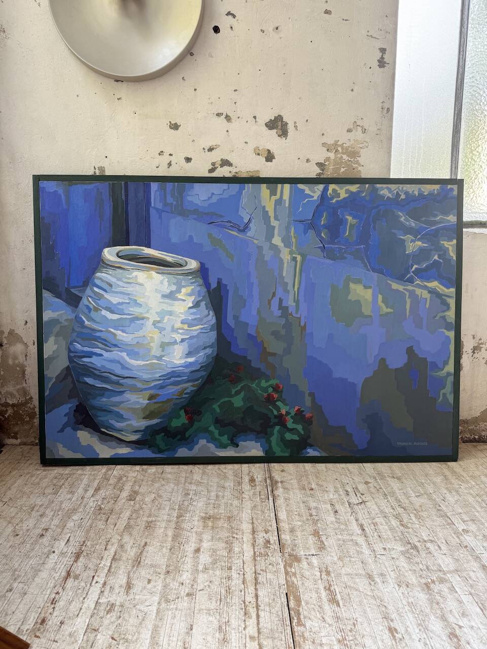 Saunière Audouze XL blue jar painting