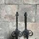 Pair of Medieval Style Wrought Iron Wall Brackets