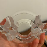 Lalique France vase with tulips in crystal