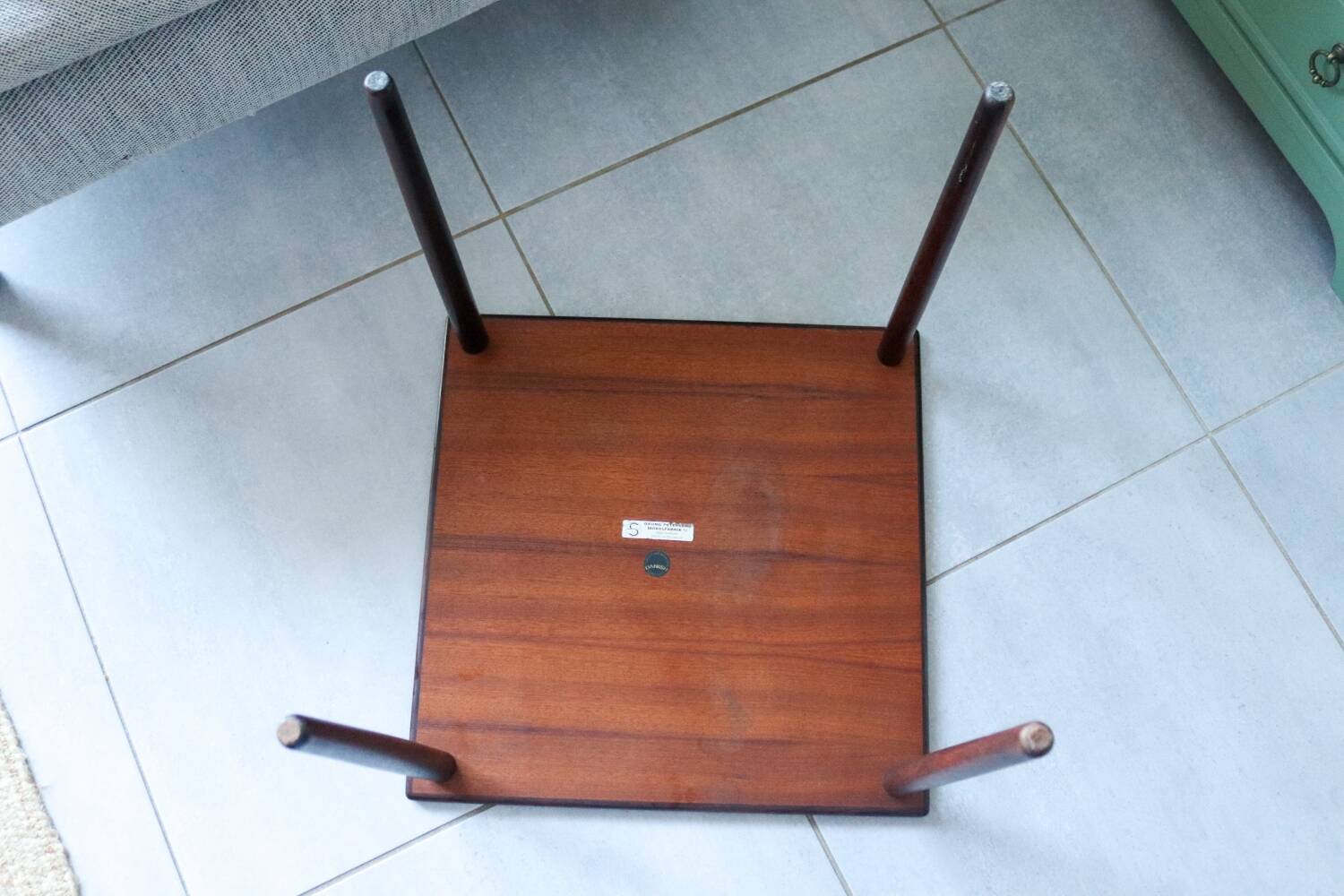 Small Scandinavian side table in rosewood by Georg Petersen