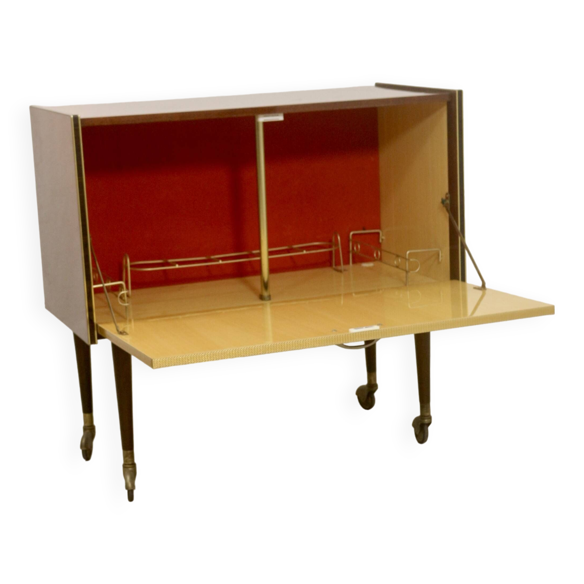 Bar cabinet on wheels circa 1950