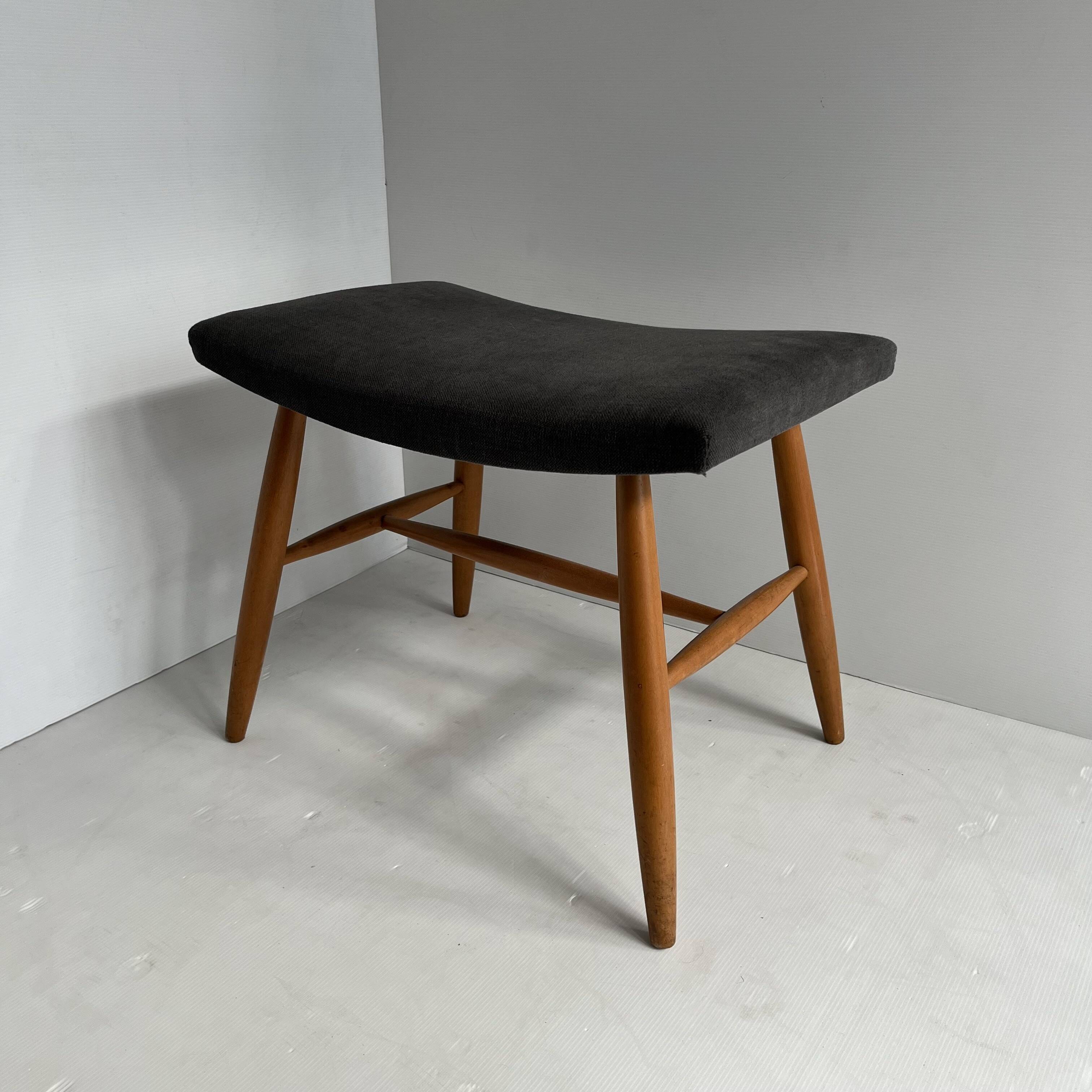 Vintage Scandinavian armchair and ottoman