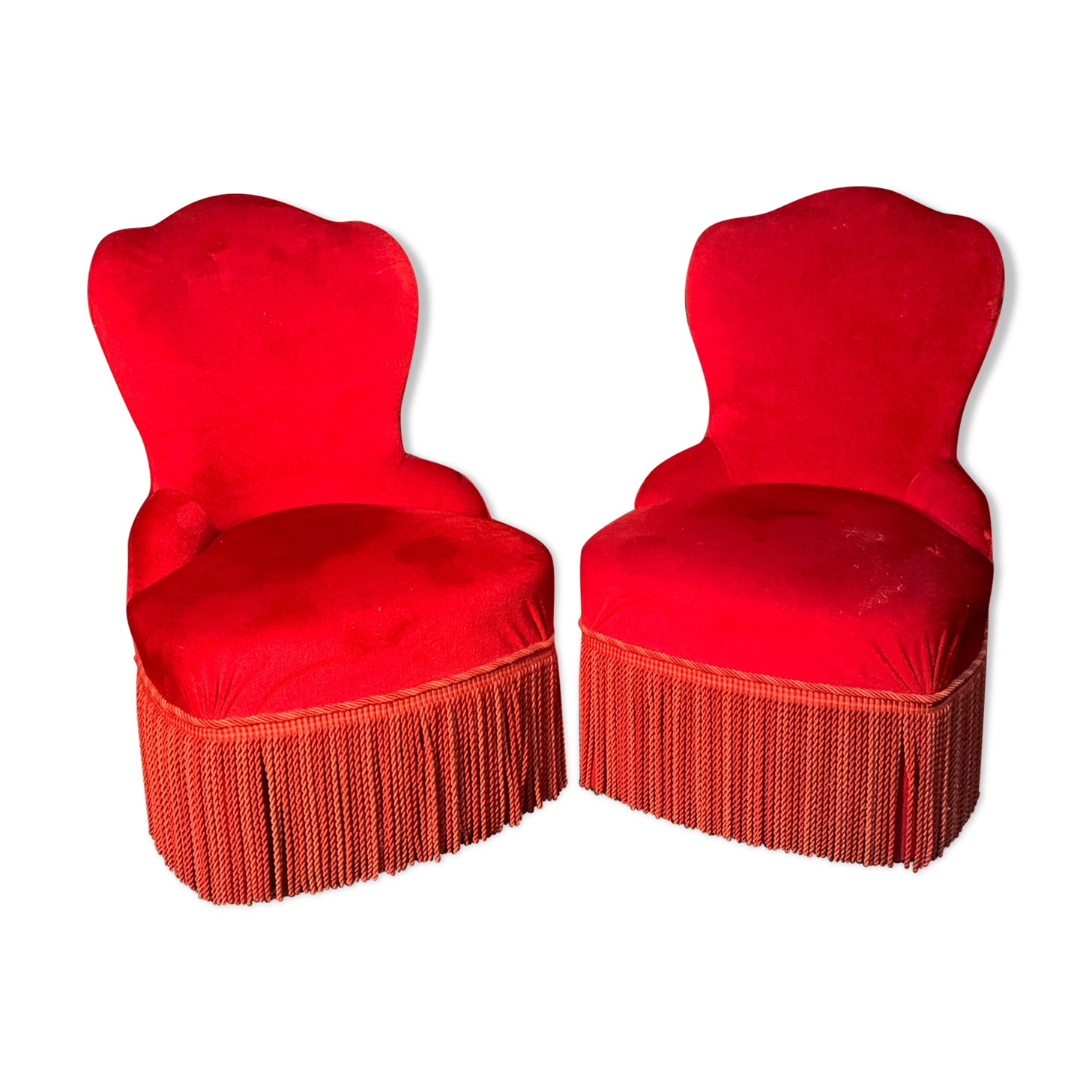 Paire de fauteuils crapaud