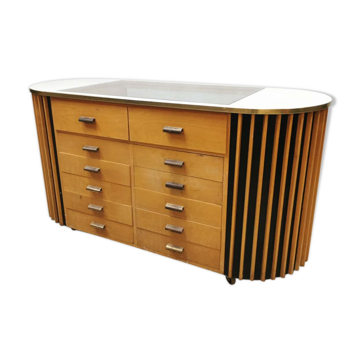 Comptoir de vitrine vintage müller & meissner