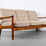 Vintage Teak 3 Seater Sofa by Juul Kristensen, 1960