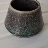 Vase en grès moucheté