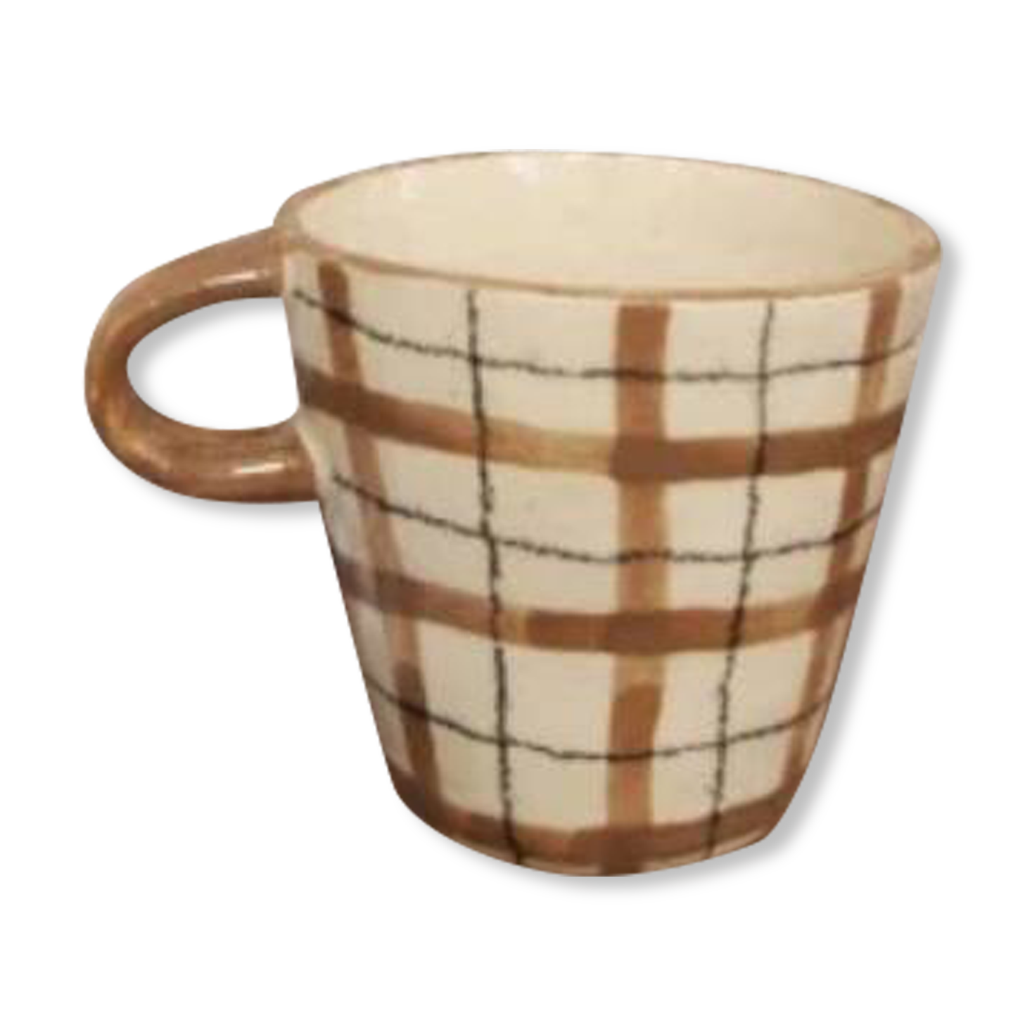 Large tartan mug