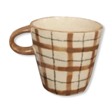 Large tartan mug