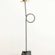 Set of 3 candlesticks | IKEA “Kräsen” from the 1980s | Steel, Brass, Granite