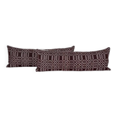 Set of 2 vintage kilim cushion covers 30x91 cm