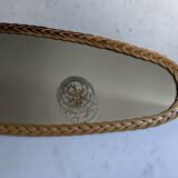 Large rattan mirror 60'