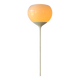 Vintage white floor lamp in Guzzini Space Age Mid-Century style