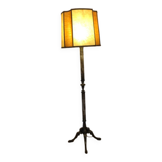 Early 20th century bronze and marble floor lamp