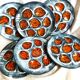 Hand-painted oyster plates - Plates from Pornic, France
