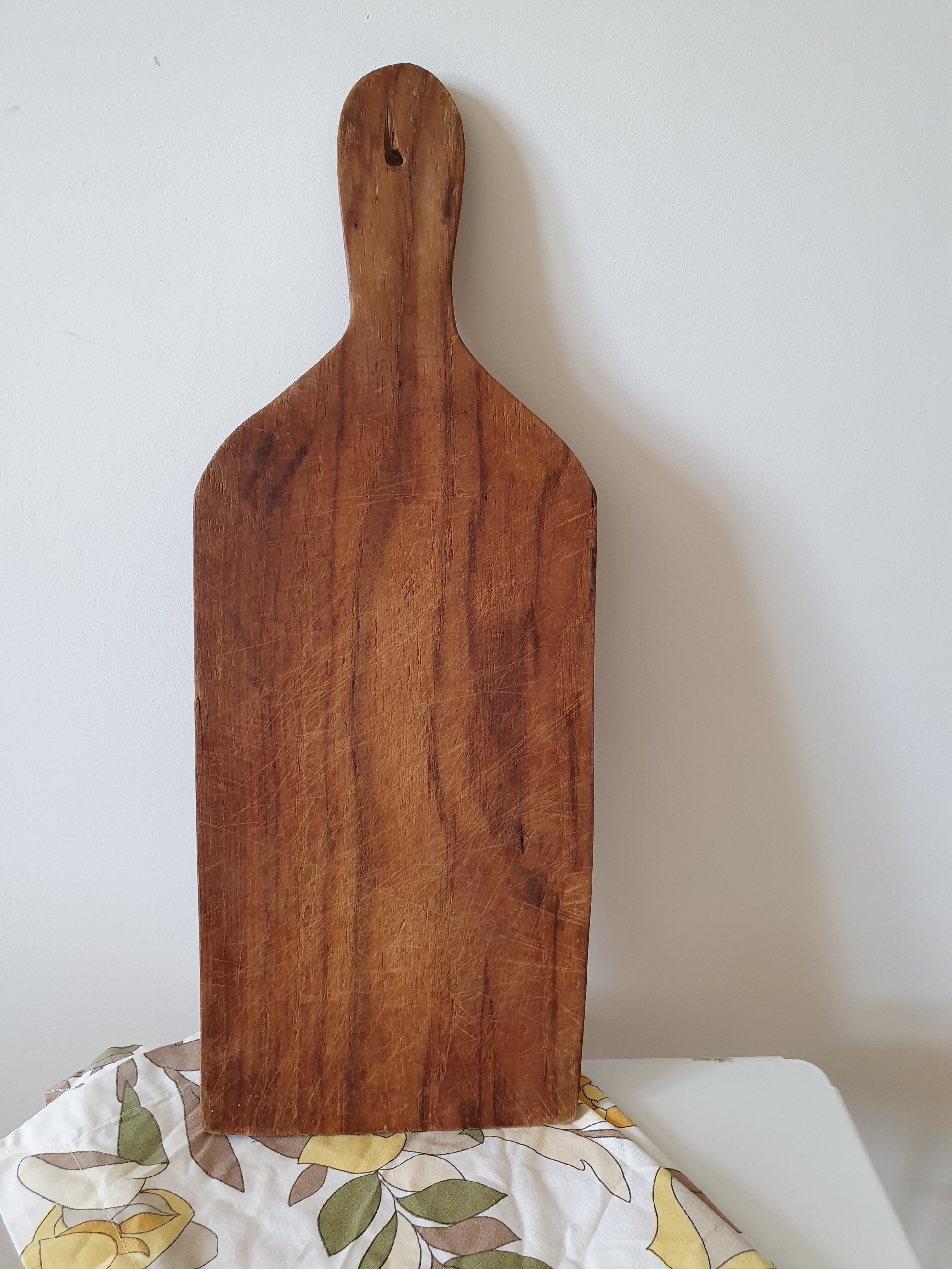 Raw wood cutting board