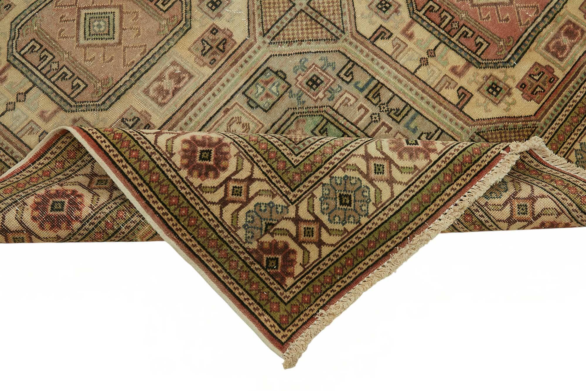 Turkish Wool Vintage Kayseri Rug 202 cm x 300 cm