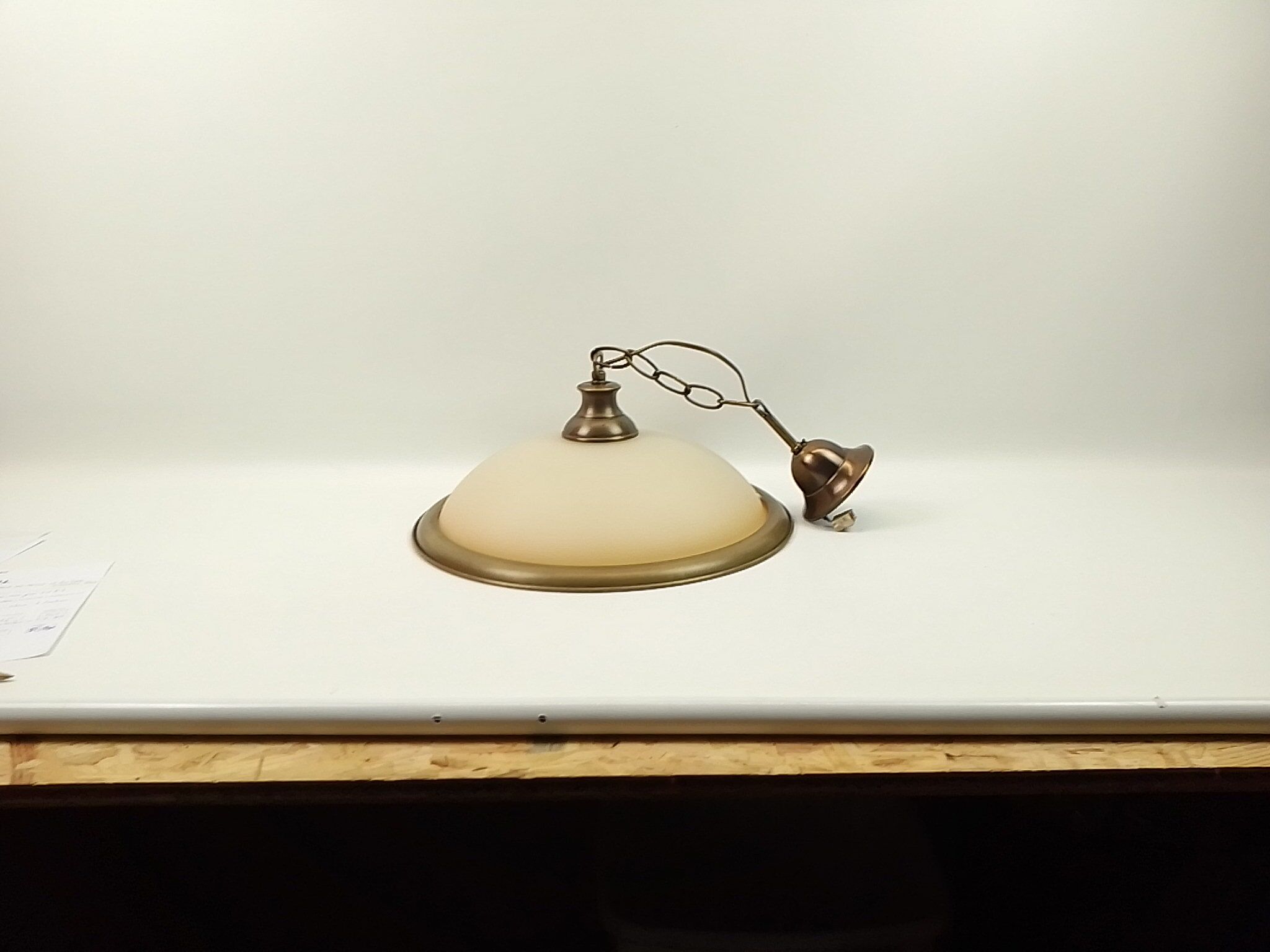 Round chandelier in glass and brass diameter 40cm